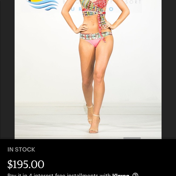 SOLD—FLORIDITA NEVER WORN HAND MADE BIKINI 8-10 - Picture 8 of 12